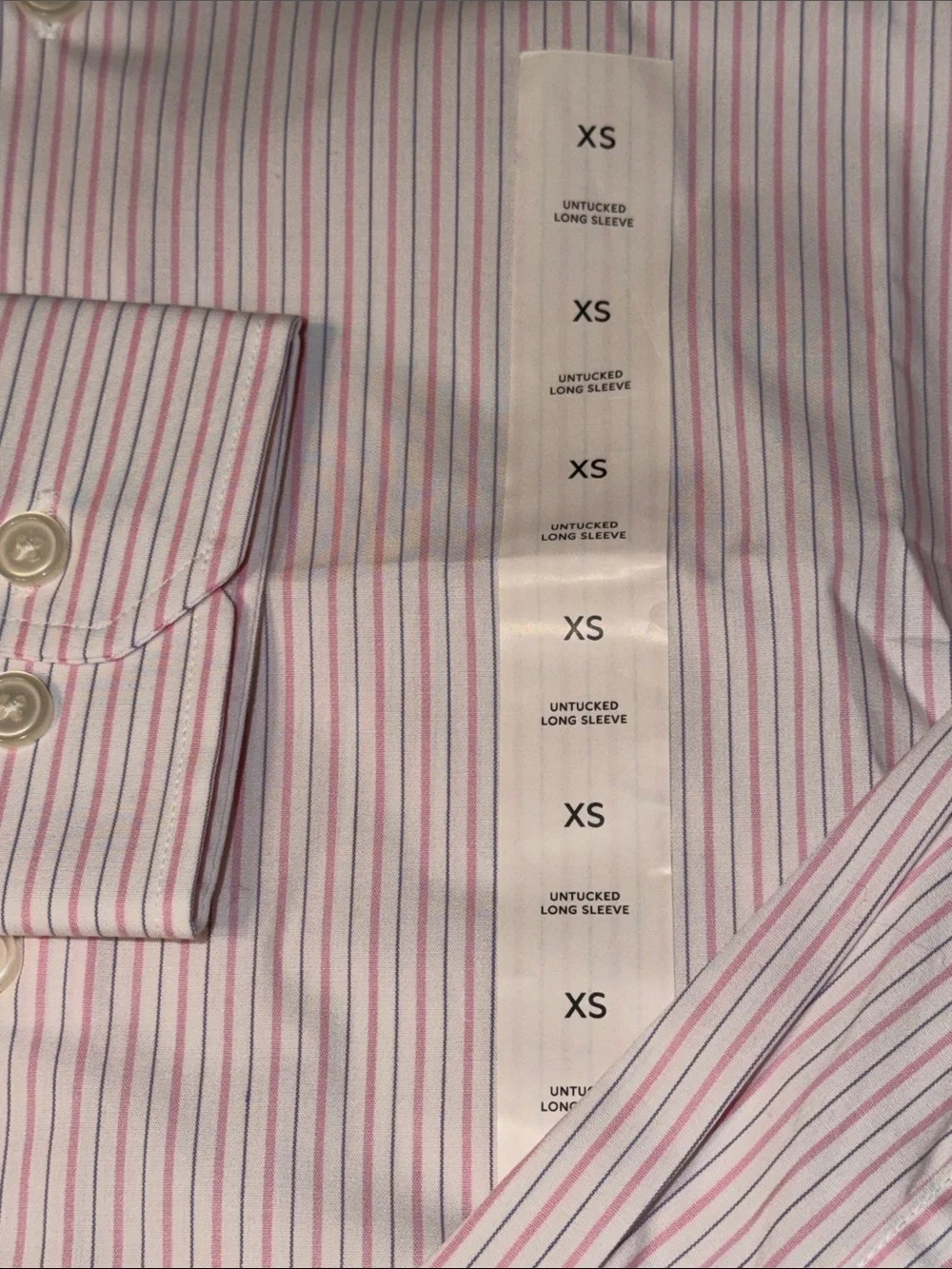 Banana Republic Factory Pink Stripe Shirt (NWT), Size XS